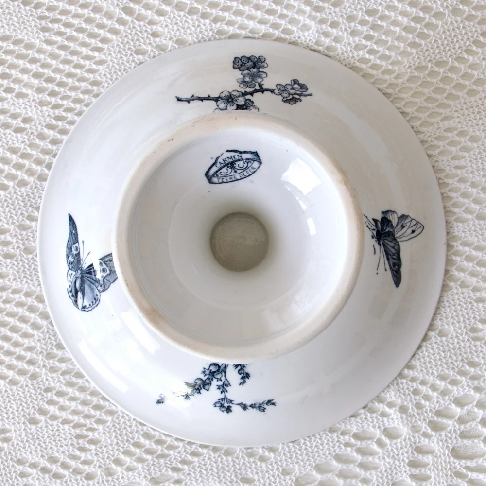 Compotier Terre De Fer Sarreguemines Carmen Plats, Saladiers Et Coupelles 7 Compotier Terre De Fer Sarreguemines Carmen Plats, Saladiers Et Coupelles – Image 7