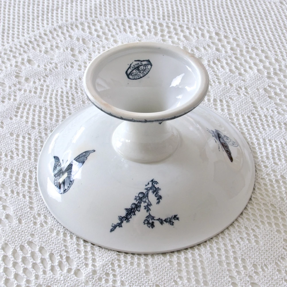 Compotier Terre De Fer Sarreguemines Carmen Plats, Saladiers Et Coupelles 5 Compotier Terre De Fer Sarreguemines Carmen Plats, Saladiers Et Coupelles – Image 5