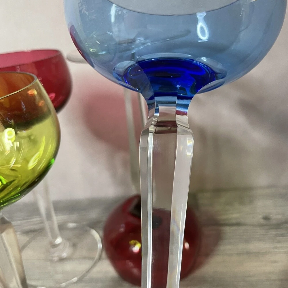 Ensemble De 4 Verres à Vin Roemer En Cristal VAL SAINT LAMBERT Modèle SAUMUR Verres 5 Ensemble De 4 Verres à Vin Roemer En Cristal VAL SAINT LAMBERT Modèle SAUMUR Verres – Image 5